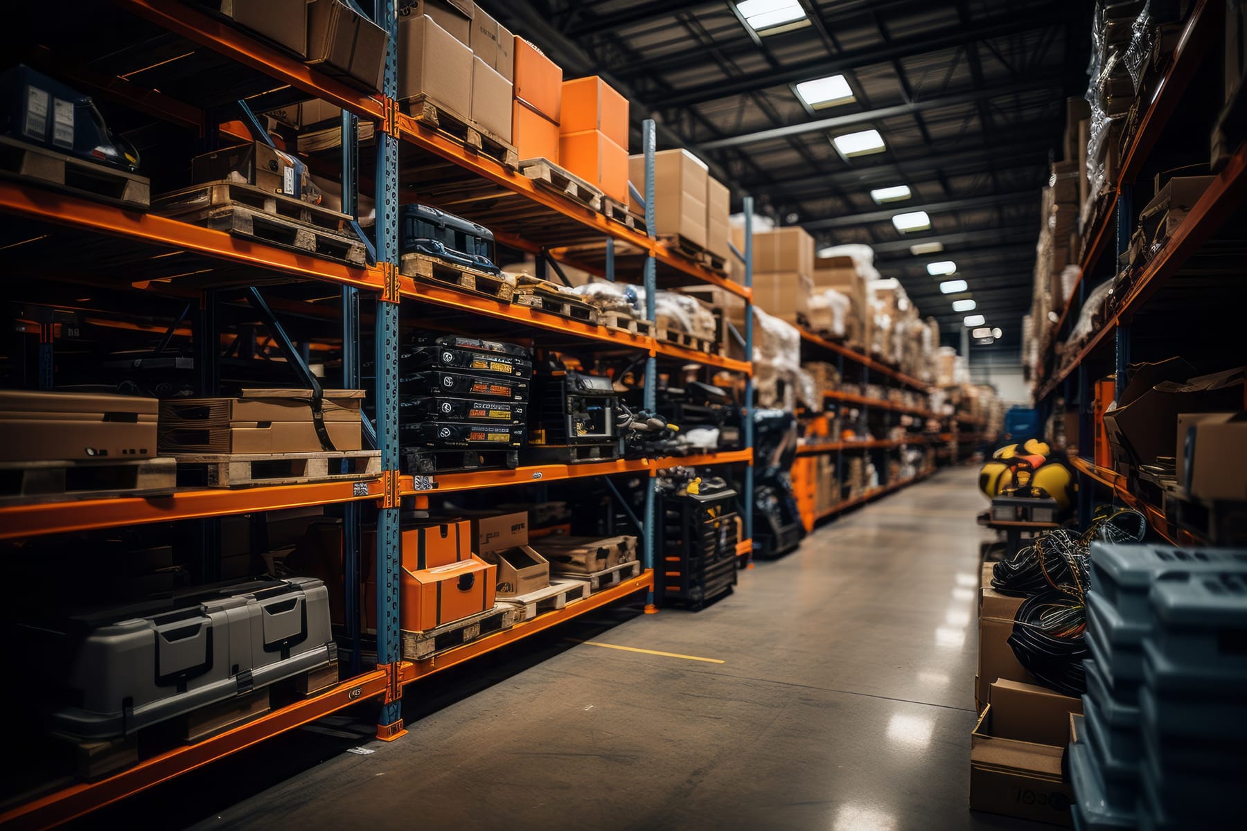Interior del almacén de Prime Truck USA